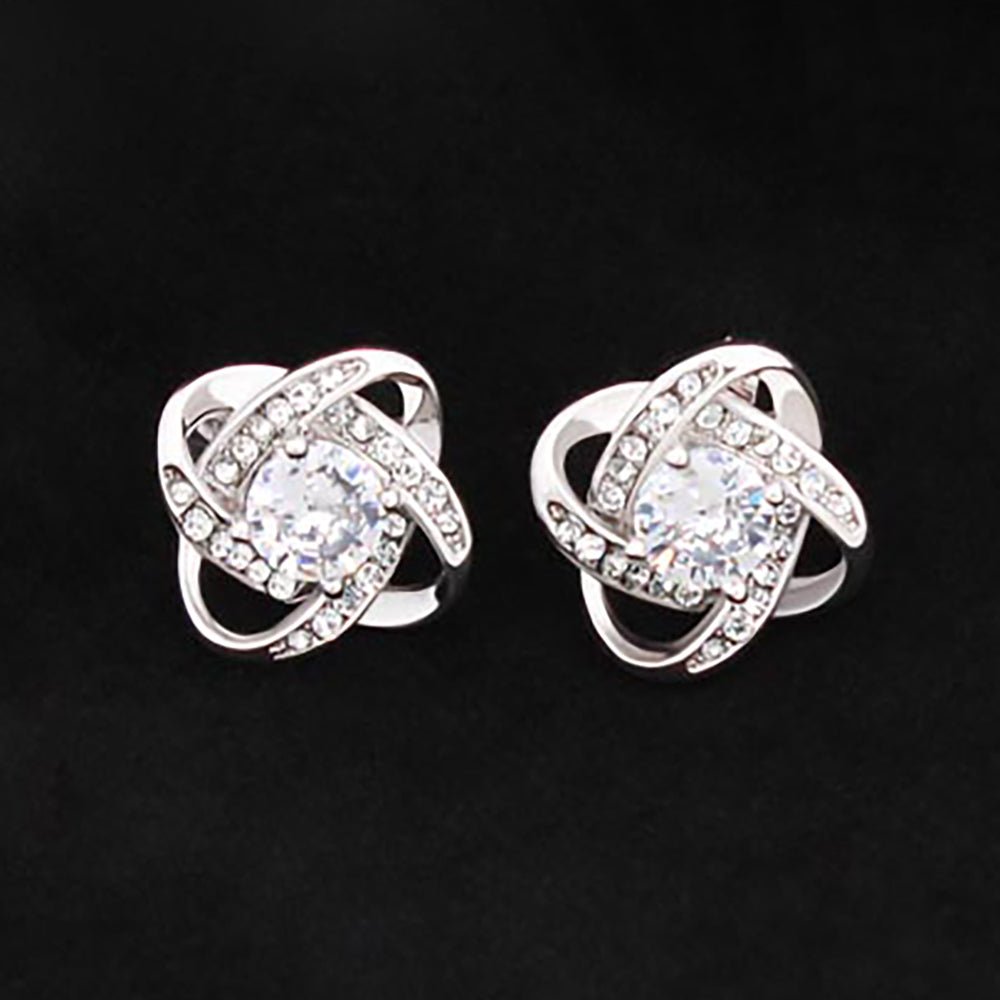 Love Knot Stud Earrings - Halliday Gifts