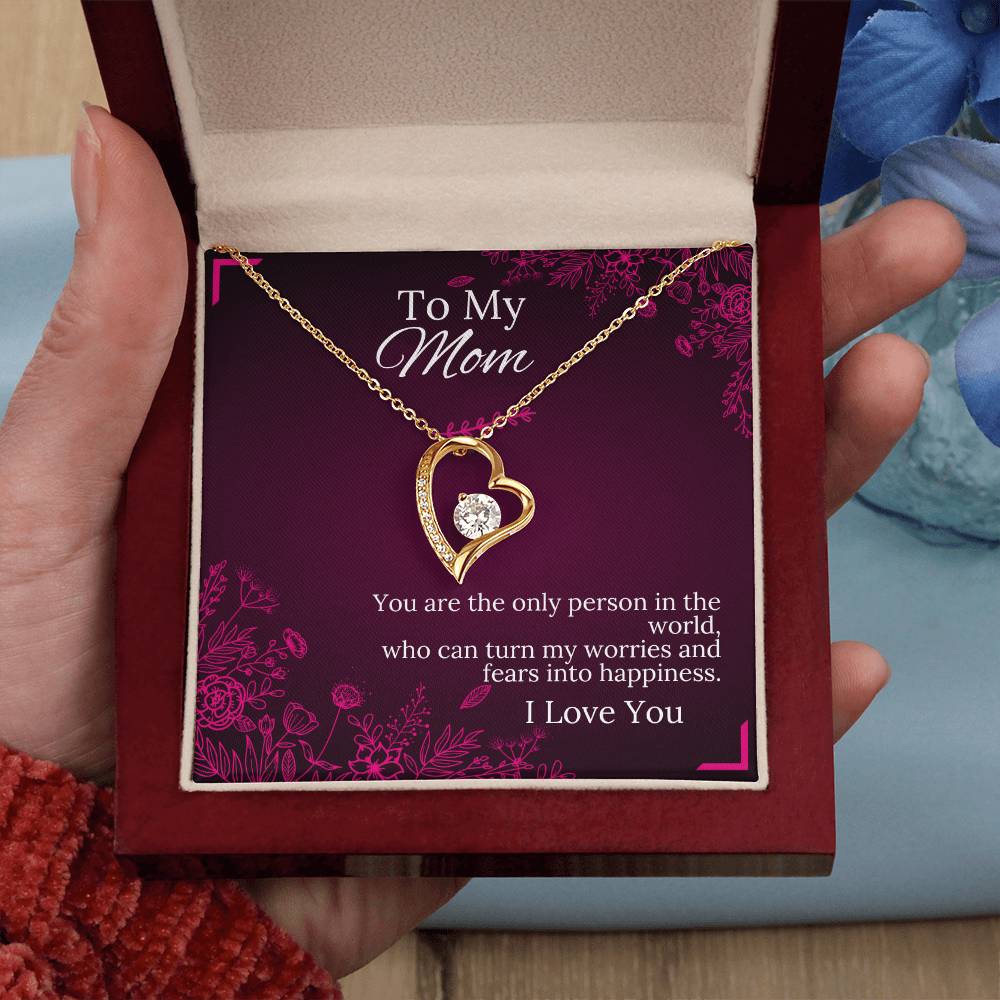 To My Mom - Happiness - Forever Love Necklace - Halliday Gifts