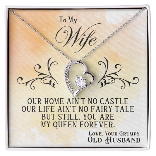 To My Wife - Castle - Forever Love Necklace