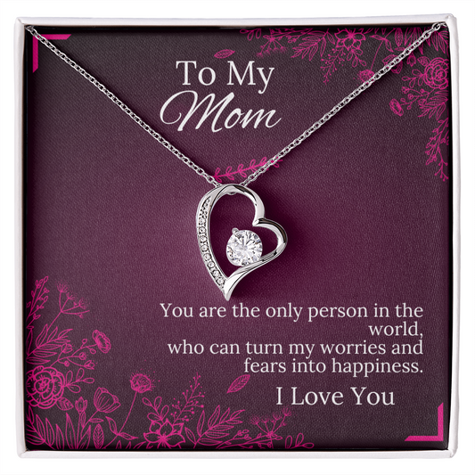 To My Mom - Happiness - Forever Love Necklace