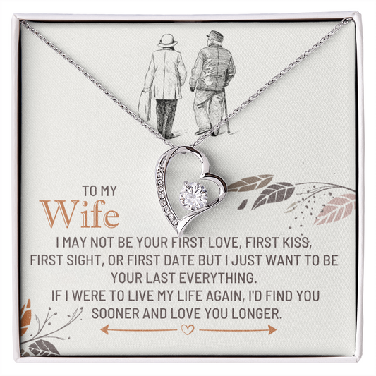 To My Wife - Live Again - Forever Love Necklace