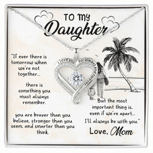 "I Will Always Be With You" White Gold Necklace - Halliday Gifts