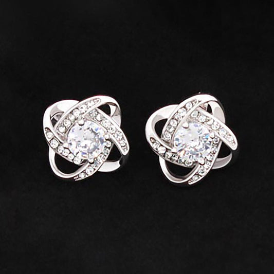 Love Knot Stud Earrings - Halliday Gifts