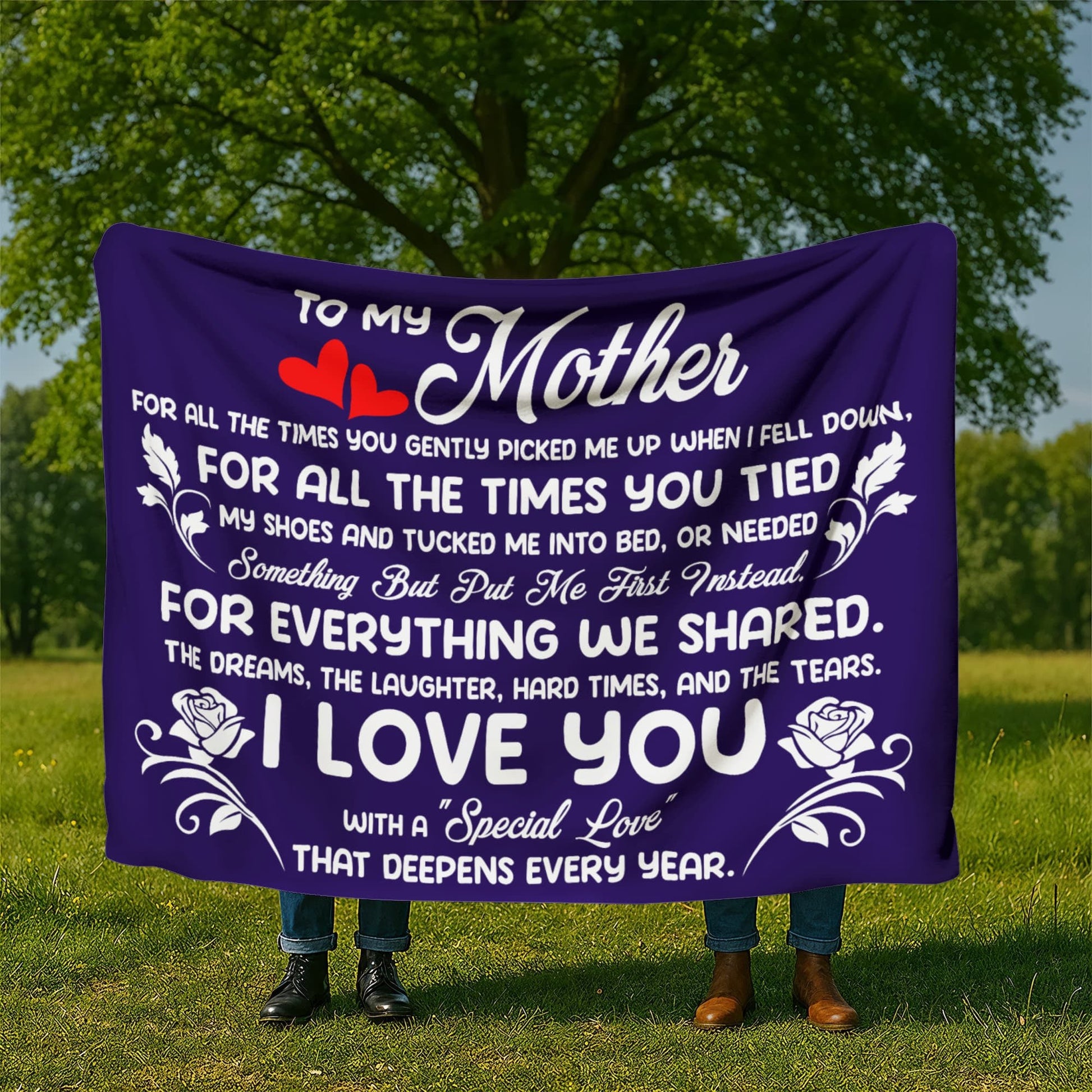Mom's Favorite Sherpa Fleece Blanket - Halliday Gifts