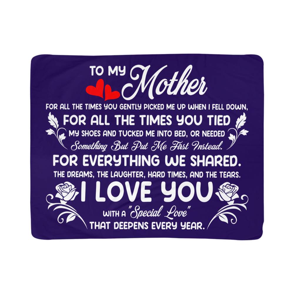 Mom's Favorite Sherpa Fleece Blanket - Halliday Gifts