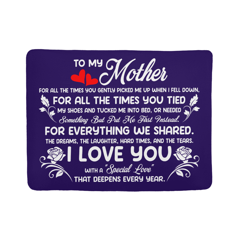Mom's Favorite Sherpa Fleece Blanket - Halliday Gifts