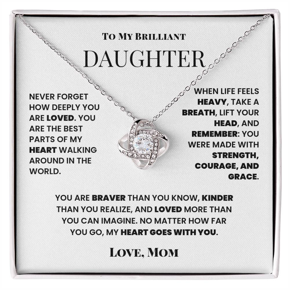 My Heart, My Daughter - Forever Love Necklace - Halliday Gifts