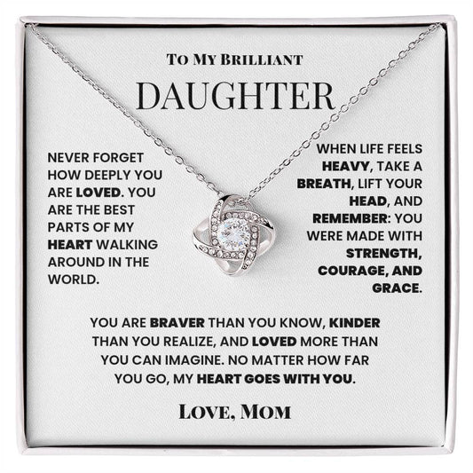 My Heart, My Daughter - Forever Love Necklace - Halliday Gifts