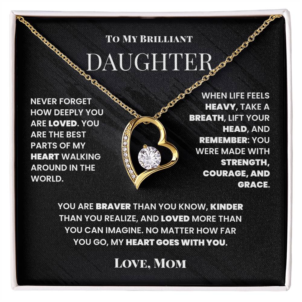 My Heart, My Daughter - Forever Love Necklace - Halliday Gifts