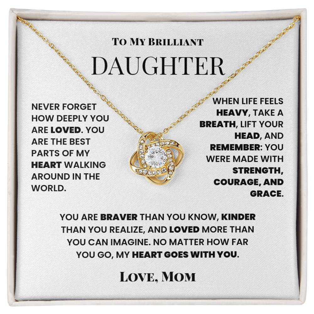 My Heart, My Daughter - Forever Love Necklace - Halliday Gifts