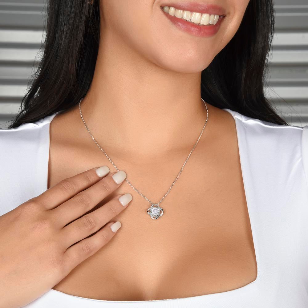 To My Beautiful Daughter - Confidence - Love Knot Necklace - Halliday Gifts