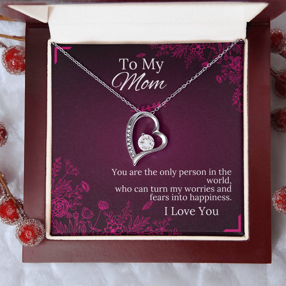 To My Mom - Happiness - Forever Love Necklace - Halliday Gifts
