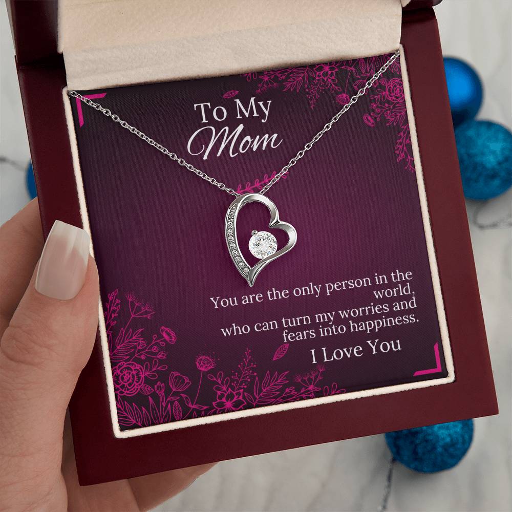 To My Mom - Happiness - Forever Love Necklace - Halliday Gifts