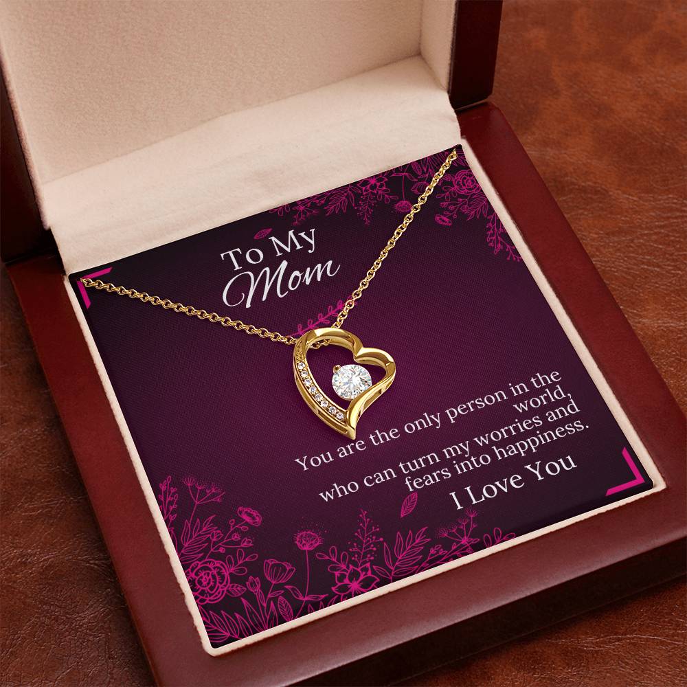 To My Mom - Happiness - Forever Love Necklace - Halliday Gifts