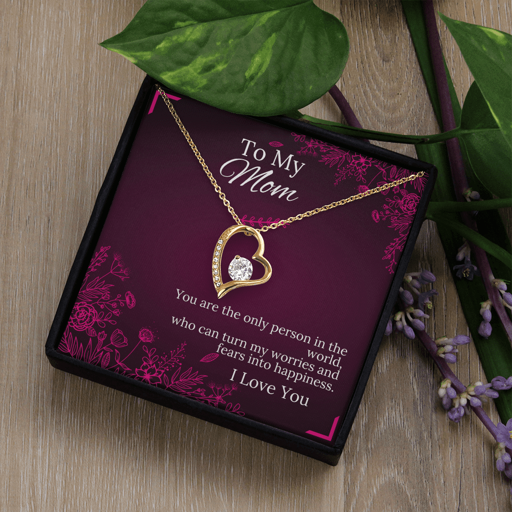 To My Mom - Happiness - Forever Love Necklace - Halliday Gifts