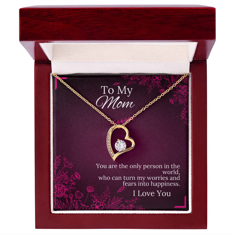 To My Mom - Happiness - Forever Love Necklace - Halliday Gifts