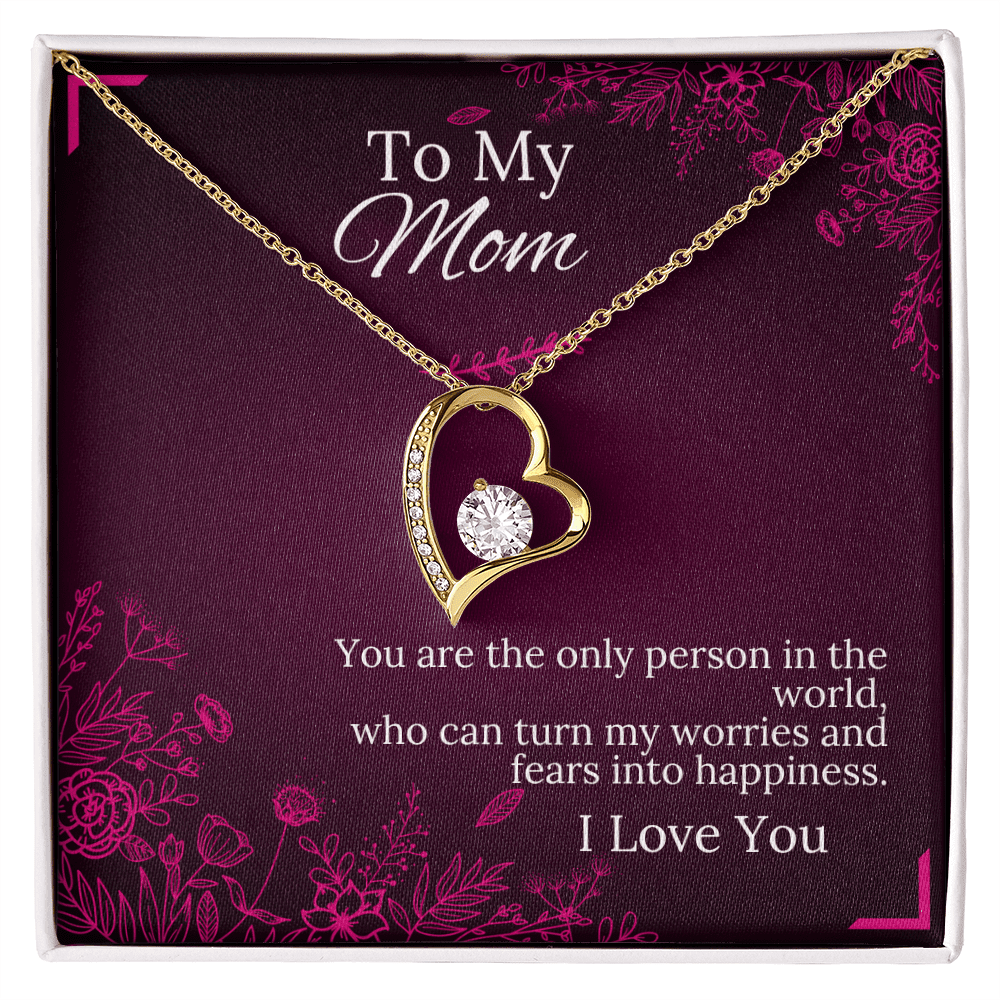To My Mom - Happiness - Forever Love Necklace - Halliday Gifts