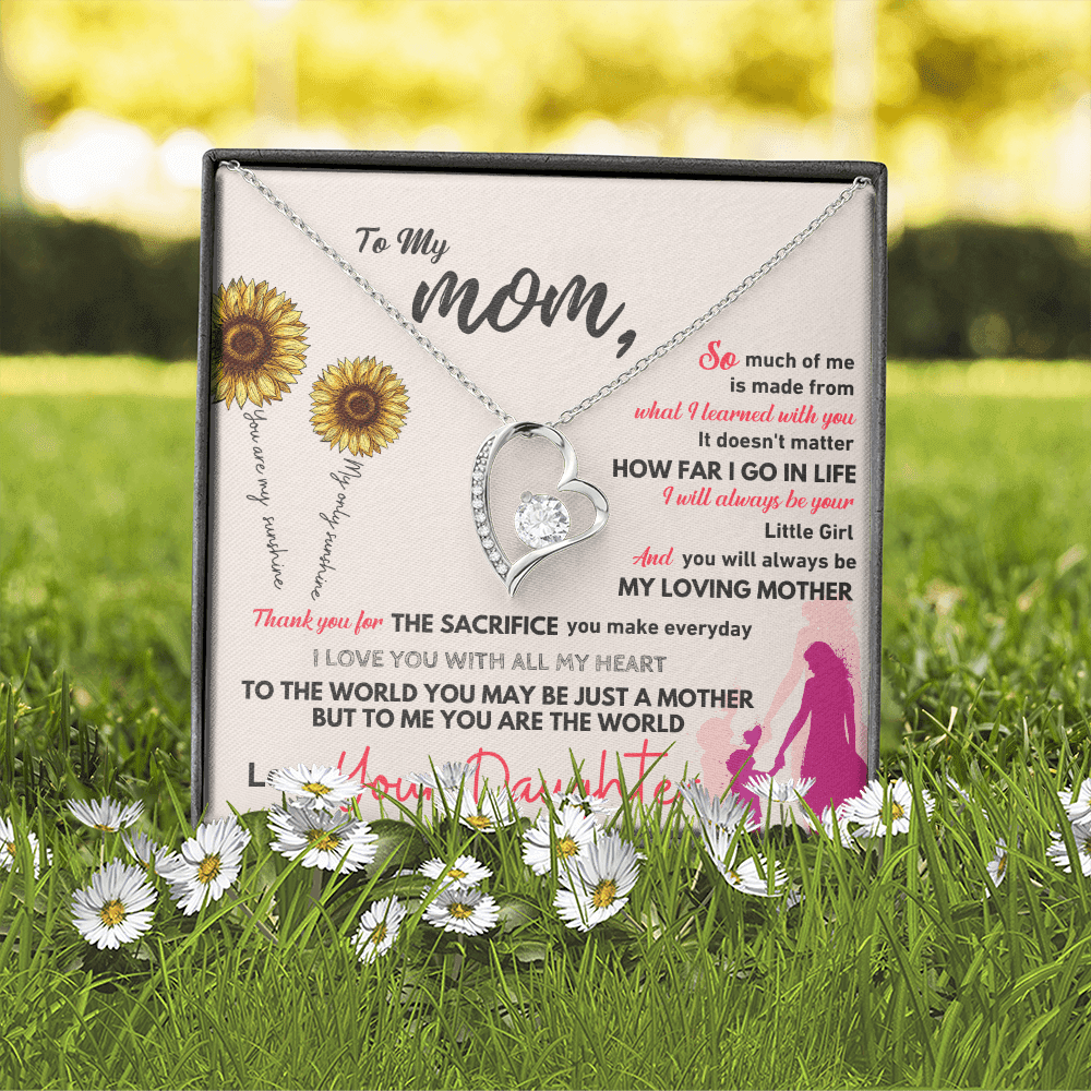 To My Mom - Thank You - Forever Love Necklace - Halliday Gifts