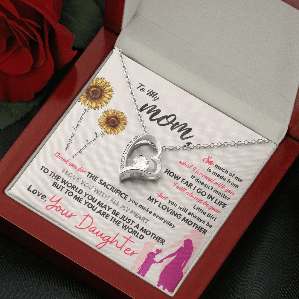 To My Mom - Thank You - Forever Love Necklace - Halliday Gifts