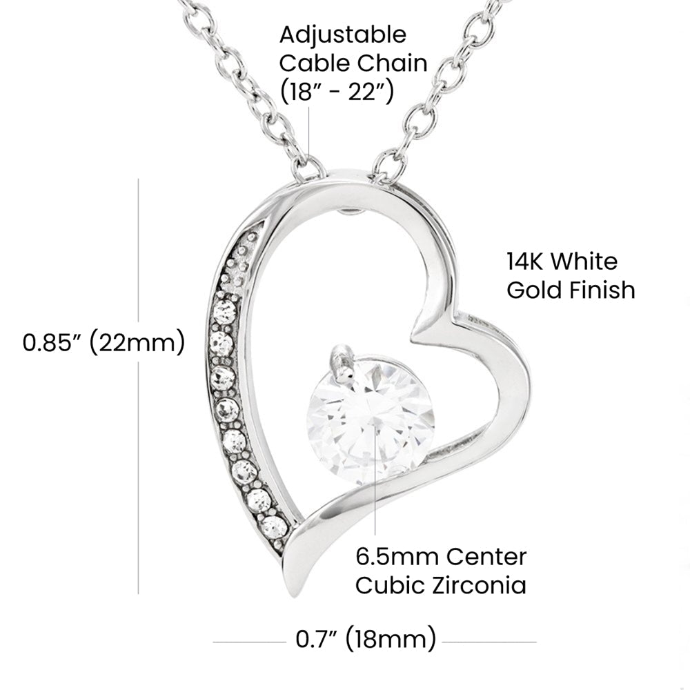 To My Mom - Thank You - Forever Love Necklace - Halliday Gifts