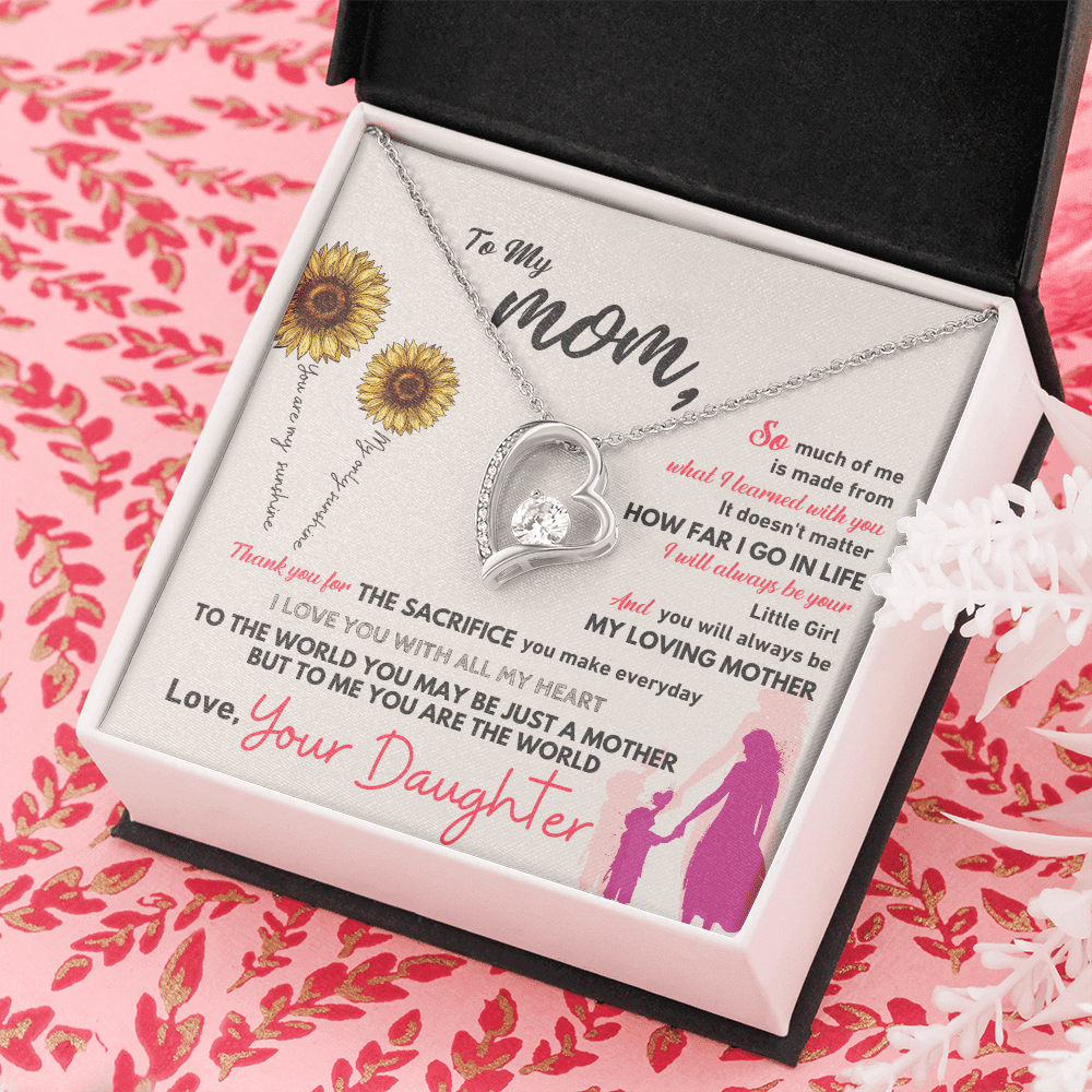 To My Mom - Thank You - Forever Love Necklace - Halliday Gifts