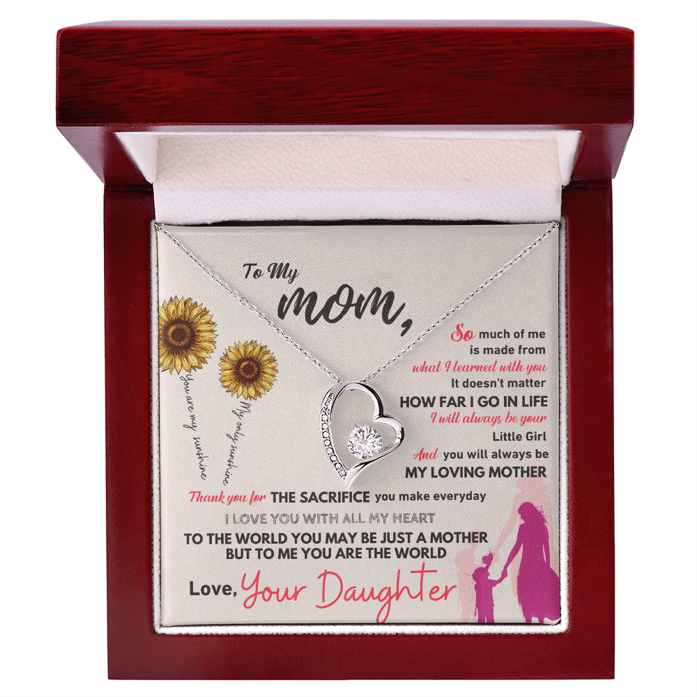 To My Mom - Thank You - Forever Love Necklace - Halliday Gifts