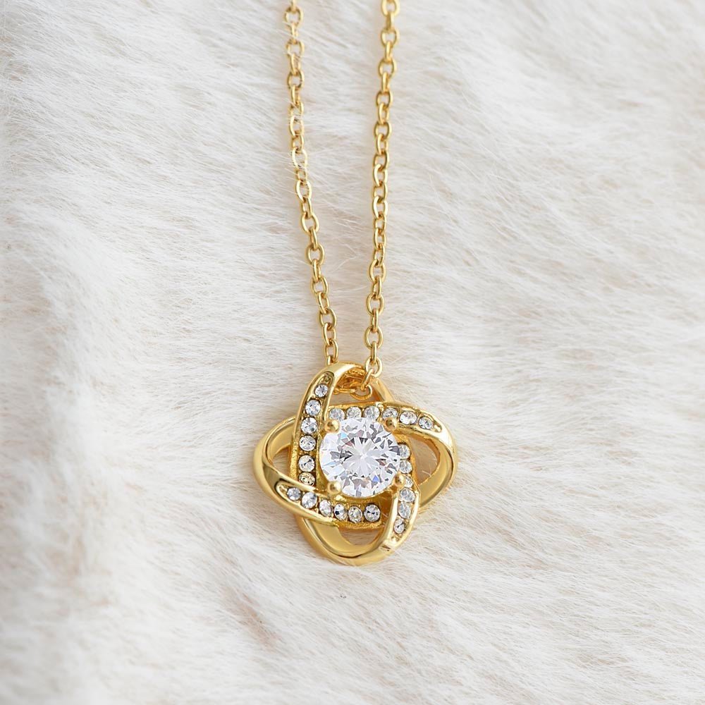To My Mom - Thank You - Love Knot Necklace - Halliday Gifts