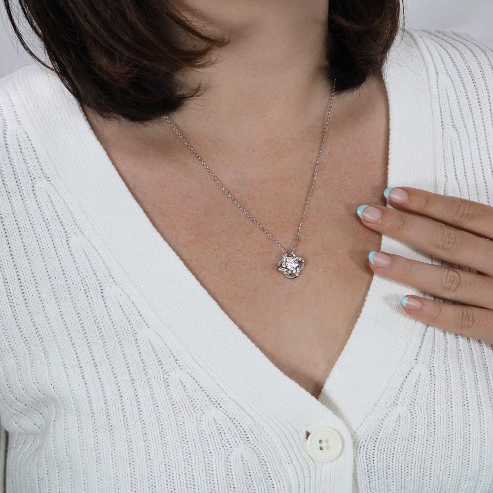 To My Mom - Thank You - Love Knot Necklace - Halliday Gifts
