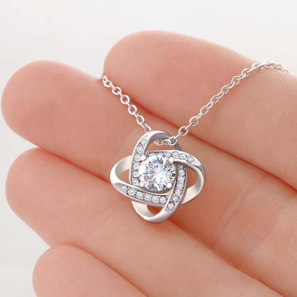 To My Mom - Thank You - Love Knot Necklace - Halliday Gifts