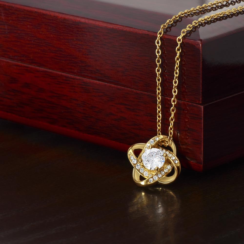 To My Mom - Thank You - Love Knot Necklace - Halliday Gifts