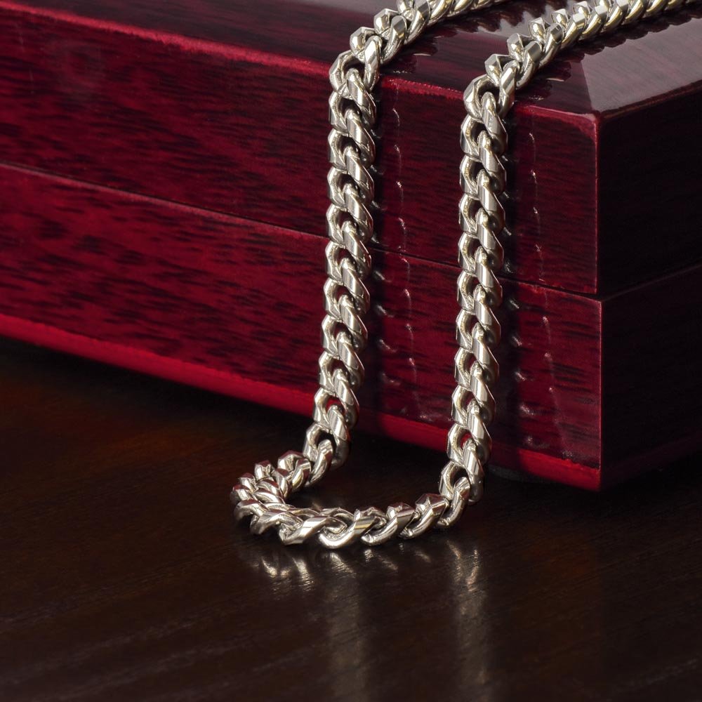 To My Son - Never Forget - Cuban Link Chain - Halliday Gifts