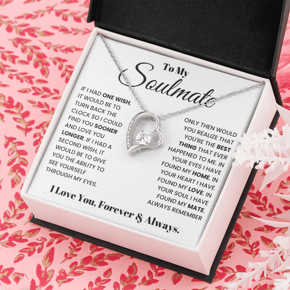 To My Soulmate - Forever & Always - Forever Love Necklace - Halliday Gifts