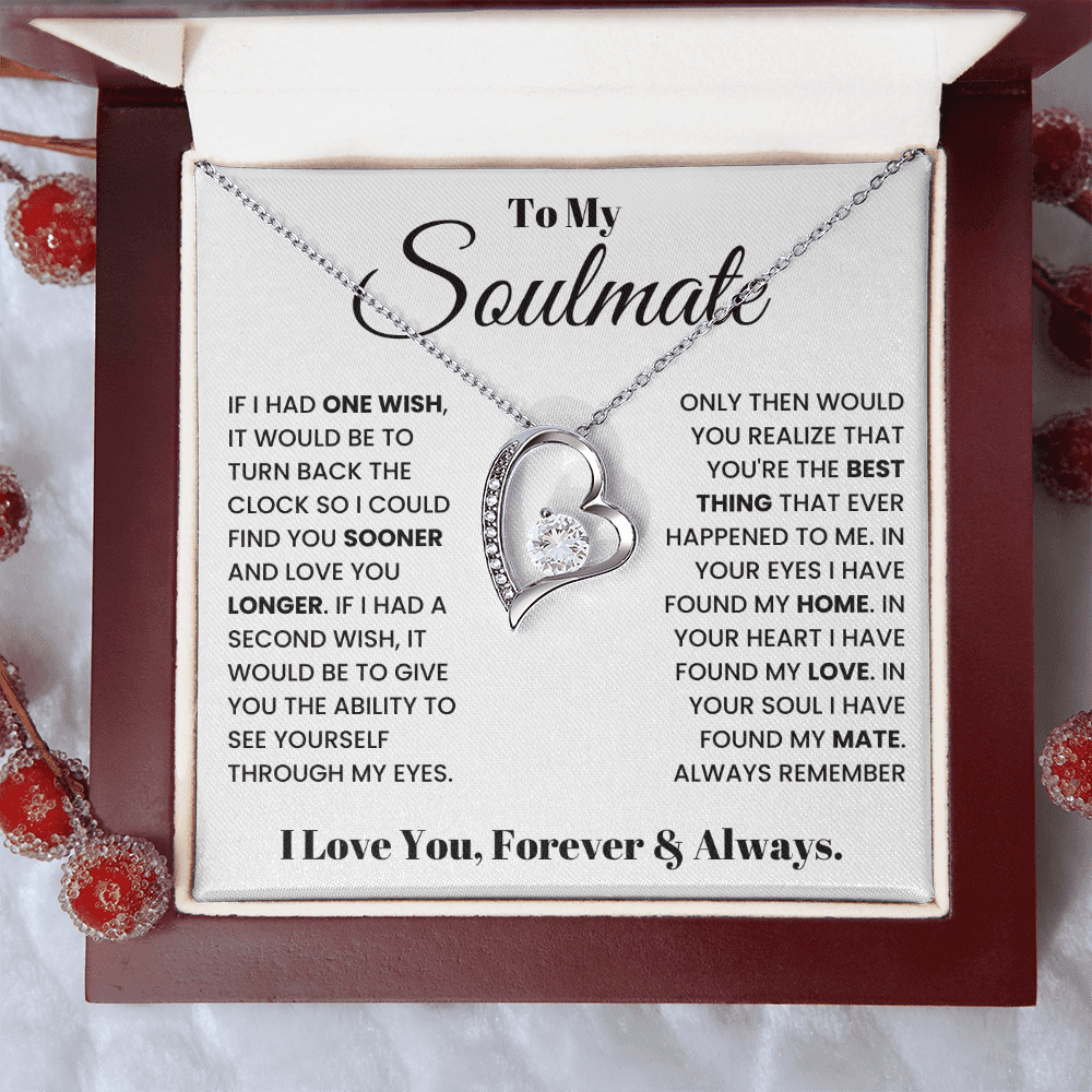 To My Soulmate - Forever & Always - Forever Love Necklace - Halliday Gifts