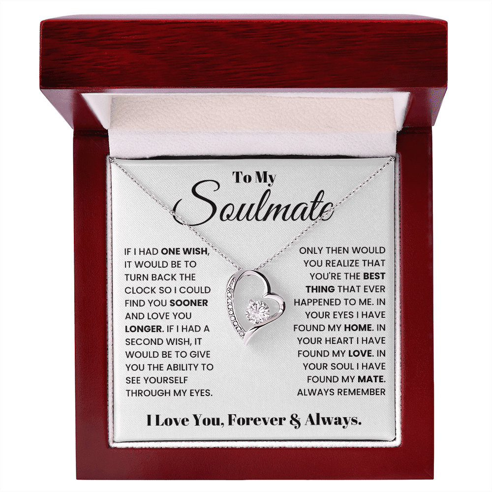 To My Soulmate - Forever & Always - Forever Love Necklace - Halliday Gifts