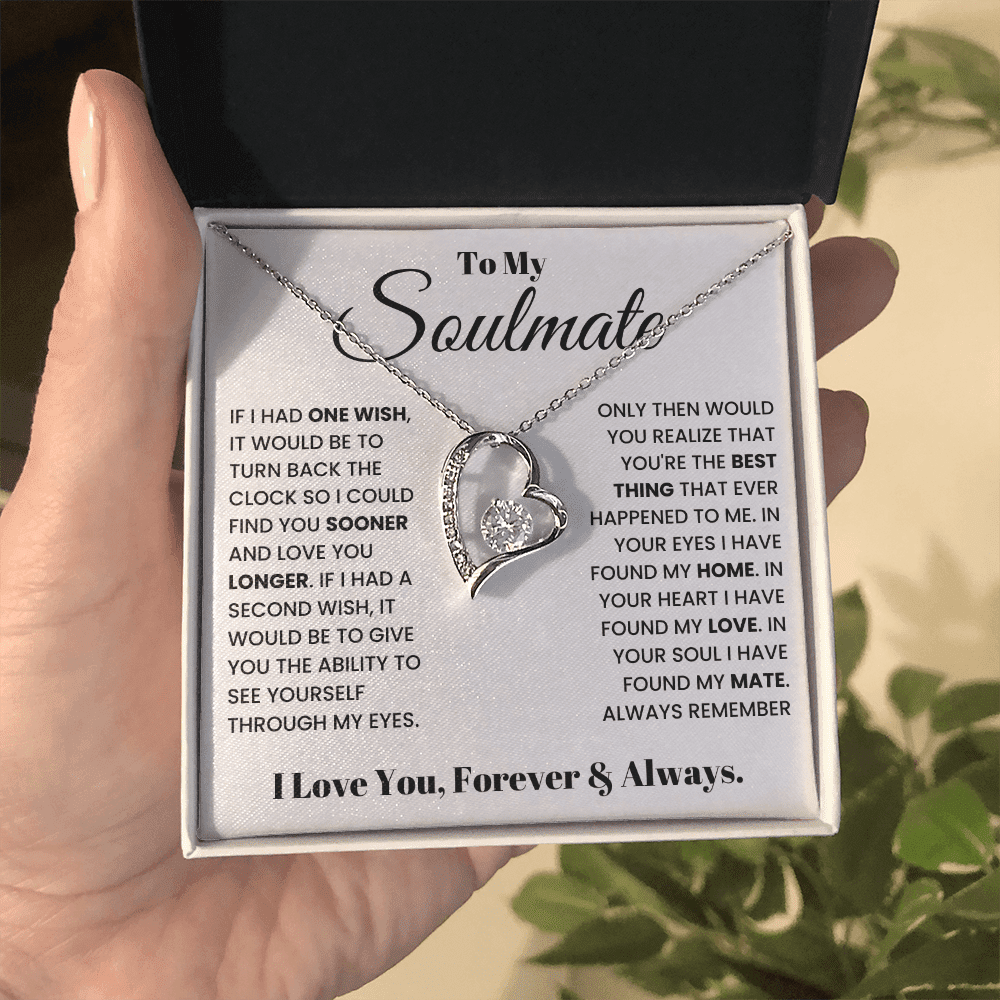 To My Soulmate - Forever & Always - Forever Love Necklace - Halliday Gifts