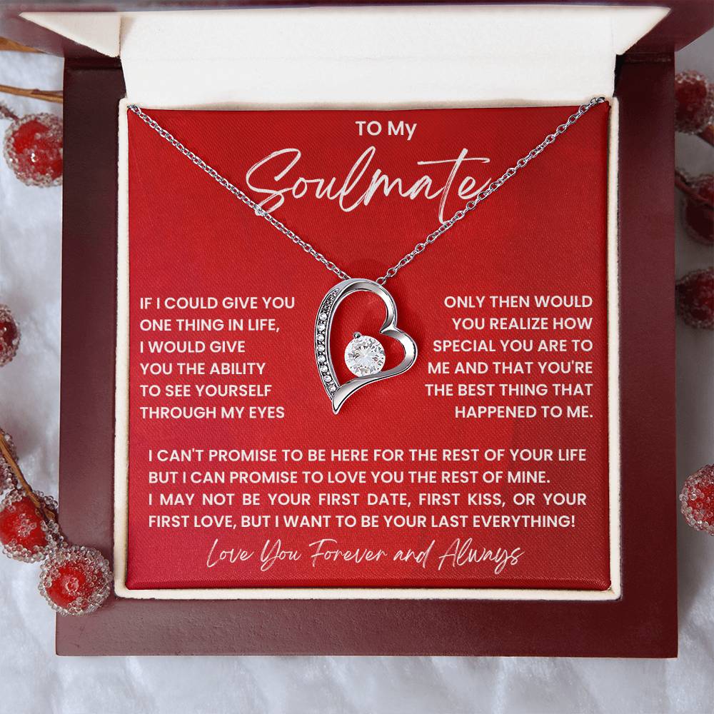To My Soulmate - My Everything - Forever Love Necklace - Halliday Gifts
