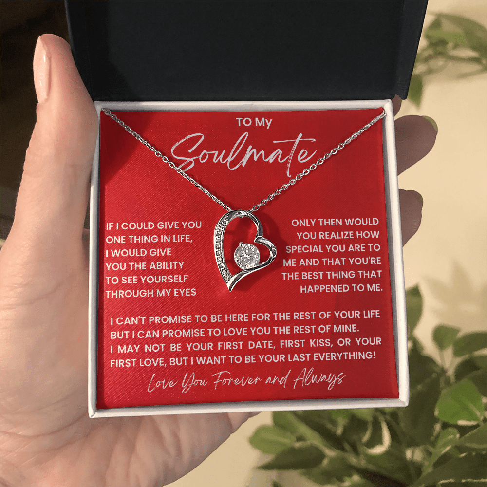 To My Soulmate - My Everything - Forever Love Necklace - Halliday Gifts
