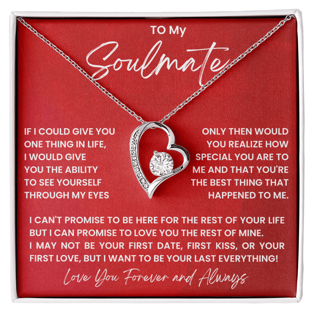 To My Soulmate - My Everything - Forever Love Necklace - Halliday Gifts