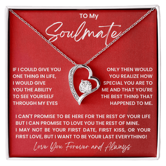 To My Soulmate - My Everything - Forever Love Necklace - Halliday Gifts
