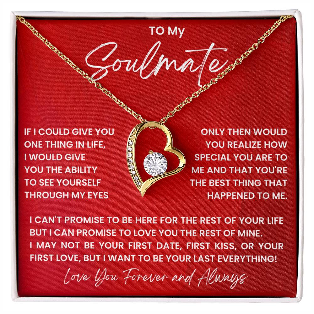 To My Soulmate - My Everything - Forever Love Necklace - Halliday Gifts