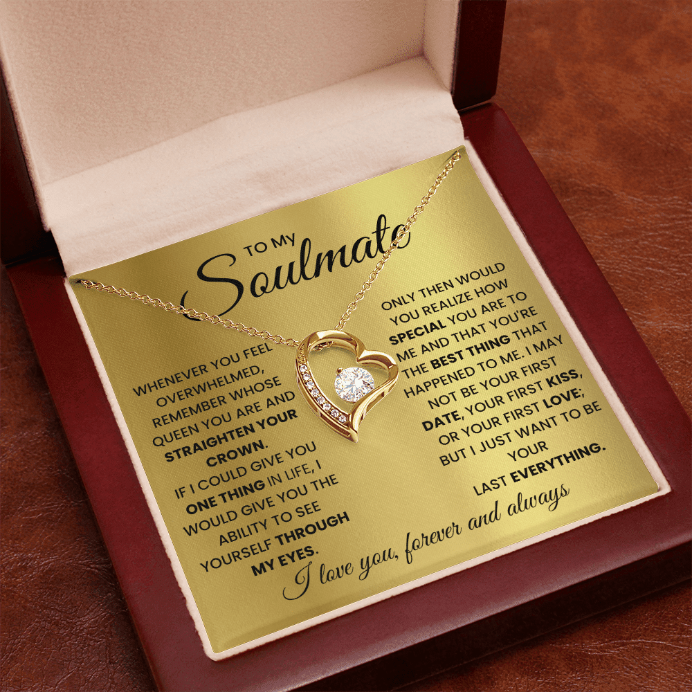 To My Soulmate - Your Everything - Forever Love Necklace - Halliday Gifts