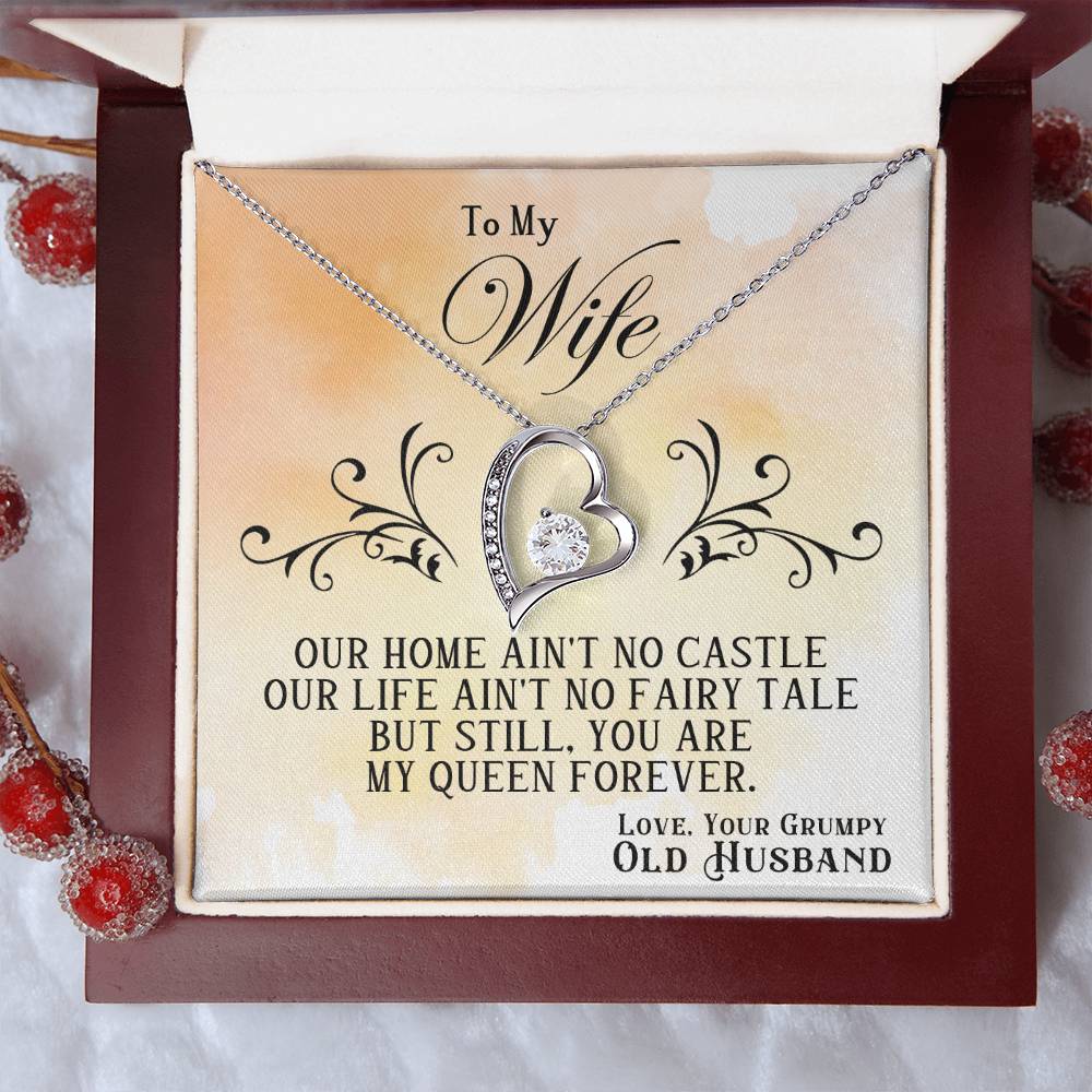 To My Wife - Castle - Forever Love Necklace - Halliday Gifts