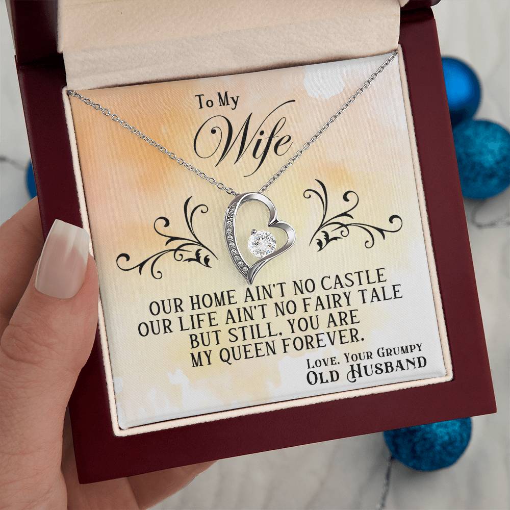 To My Wife - Castle - Forever Love Necklace - Halliday Gifts