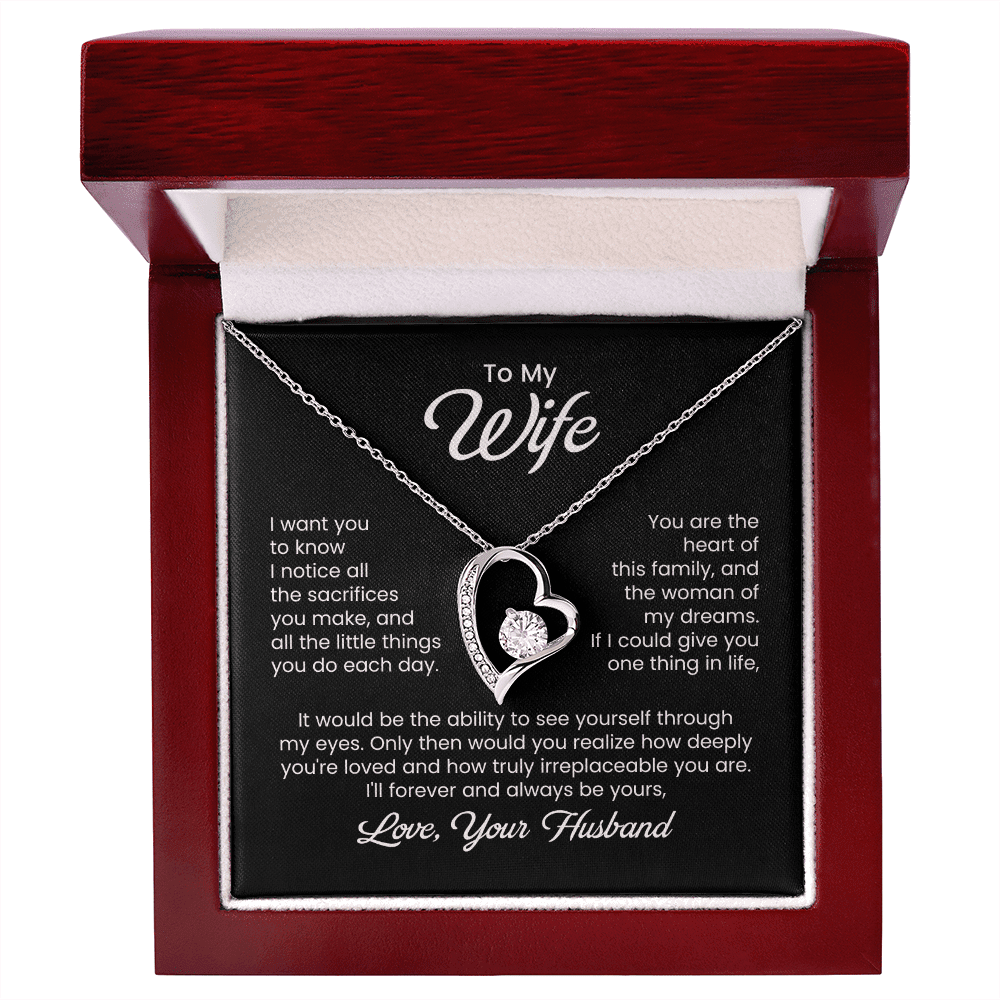 To My Wife - Little Sacrifices - Forever Love Necklace - Halliday Gifts
