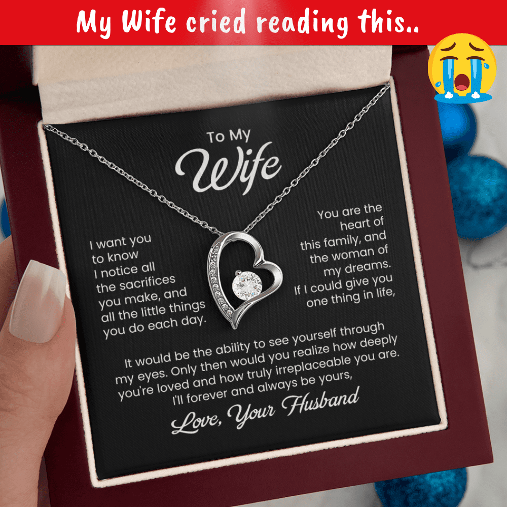 To My Wife - Little Sacrifices - Forever Love Necklace - Halliday Gifts