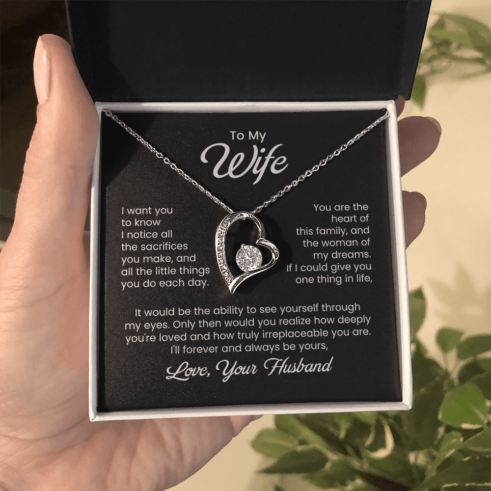 To My Wife - Little Sacrifices - Forever Love Necklace - Halliday Gifts