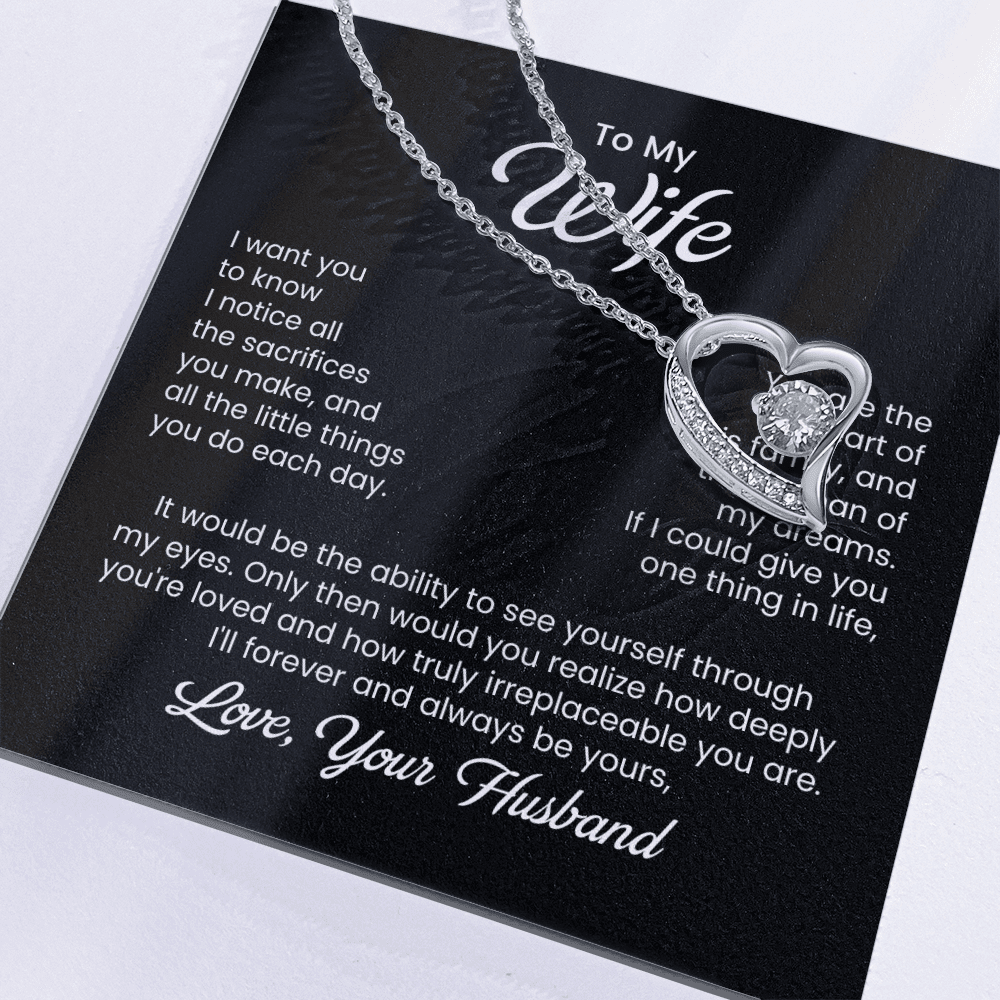 To My Wife - Little Sacrifices - Forever Love Necklace - Halliday Gifts