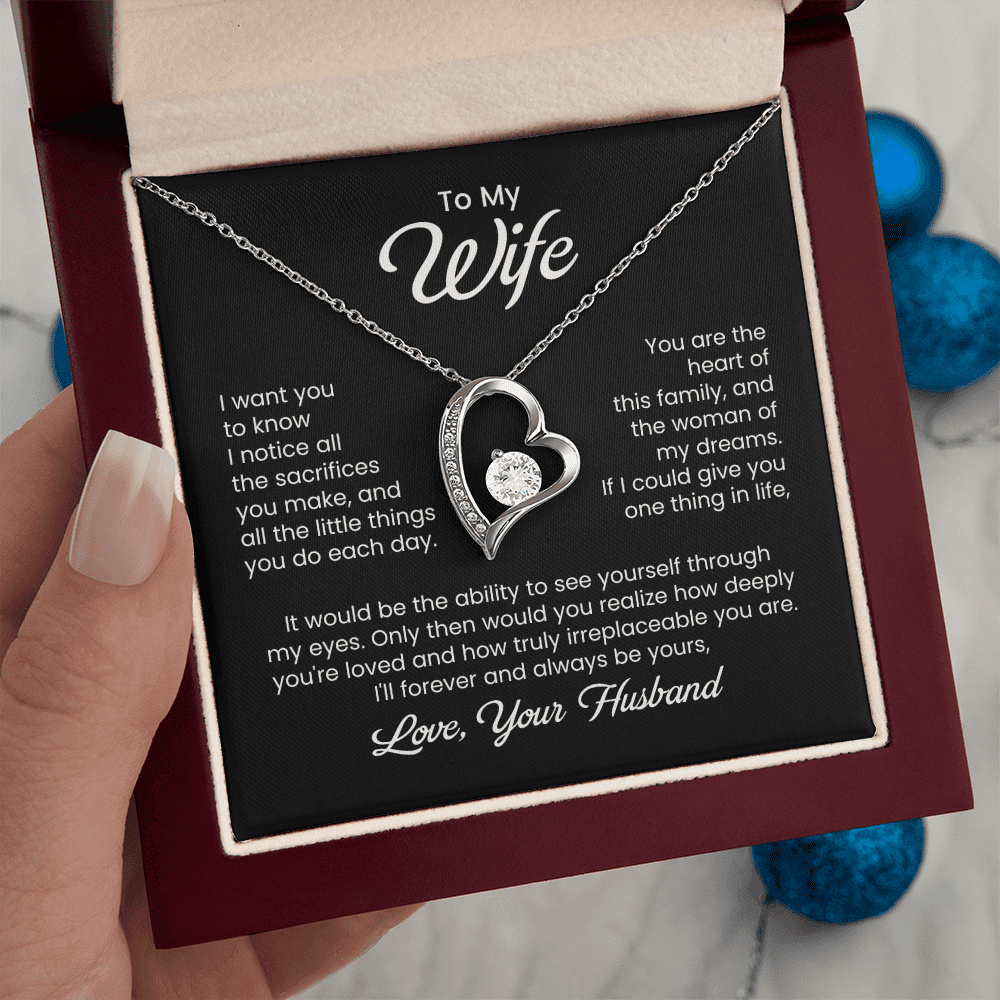 To My Wife - Little Sacrifices - Forever Love Necklace - Halliday Gifts