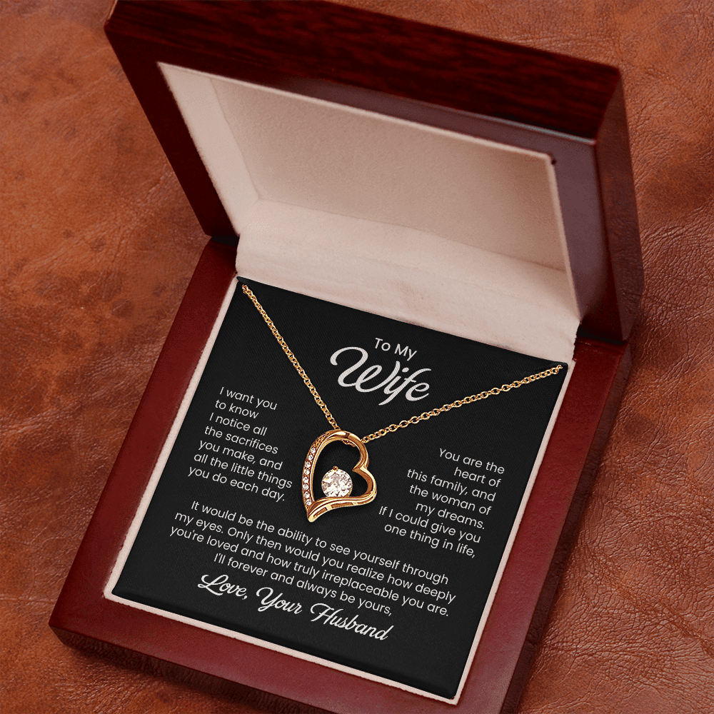 To My Wife - Little Sacrifices - Forever Love Necklace - Halliday Gifts