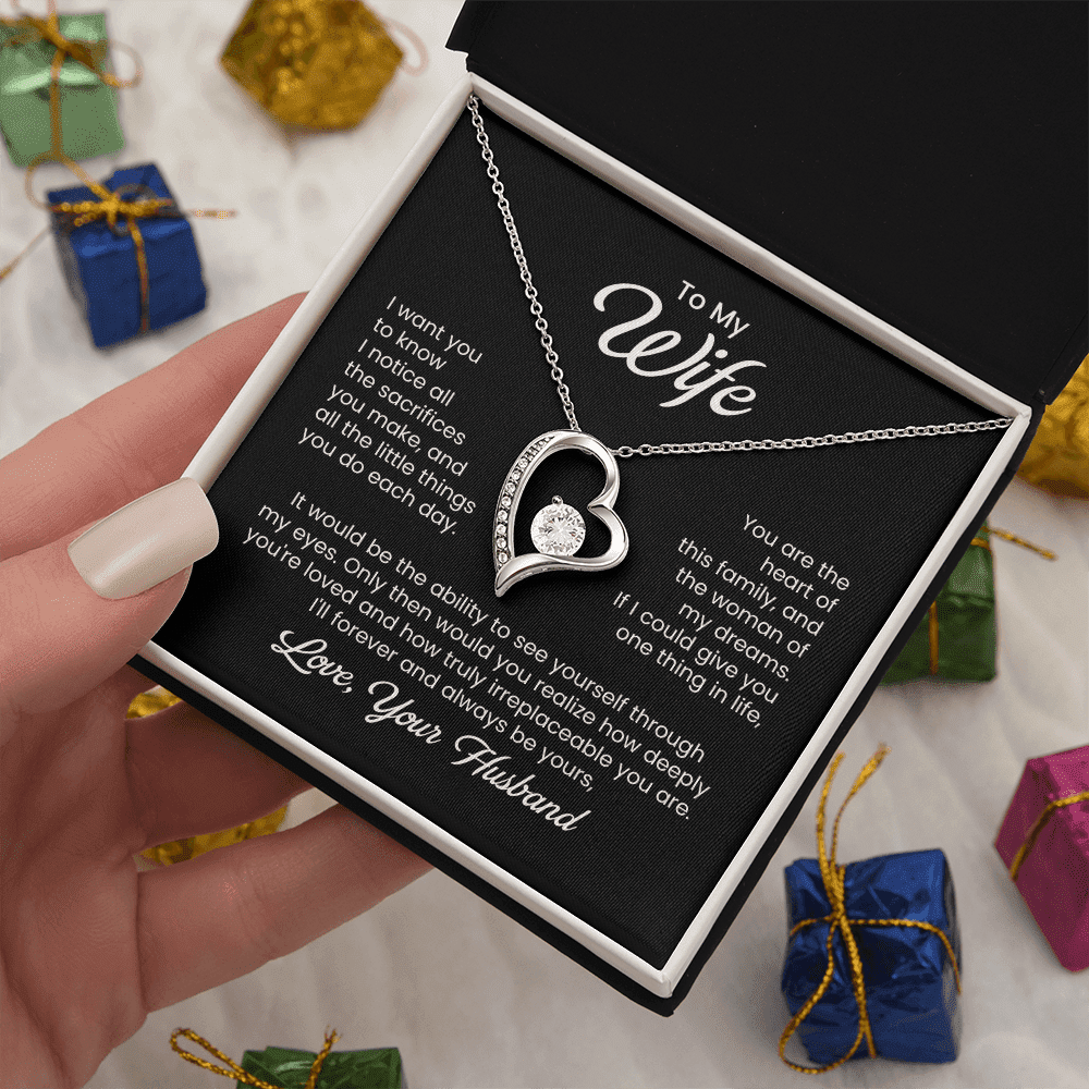 To My Wife - Little Sacrifices - Forever Love Necklace - Halliday Gifts